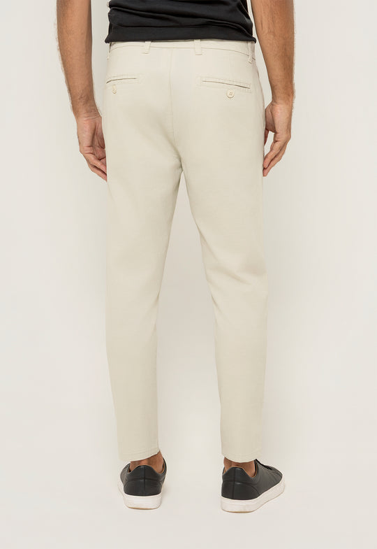 CALÇA SARJA DESIGN New Creme