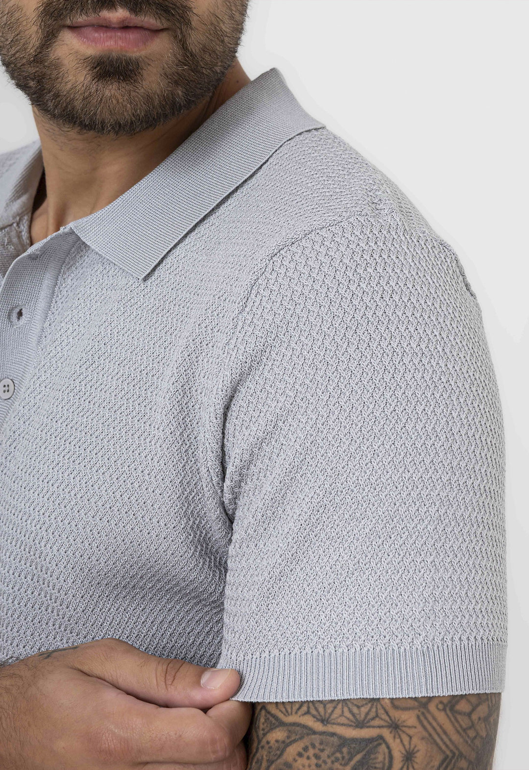 Polo Tricot Metropolitan Cinza