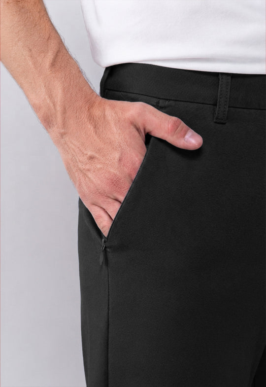 Calça Social Versátil Zip Preto