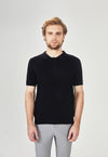 Polo Tricot Design Preta