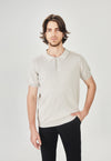 Polo Tricot Design Bege