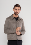 Jaqueta Suede Texturizada Classic Cinza