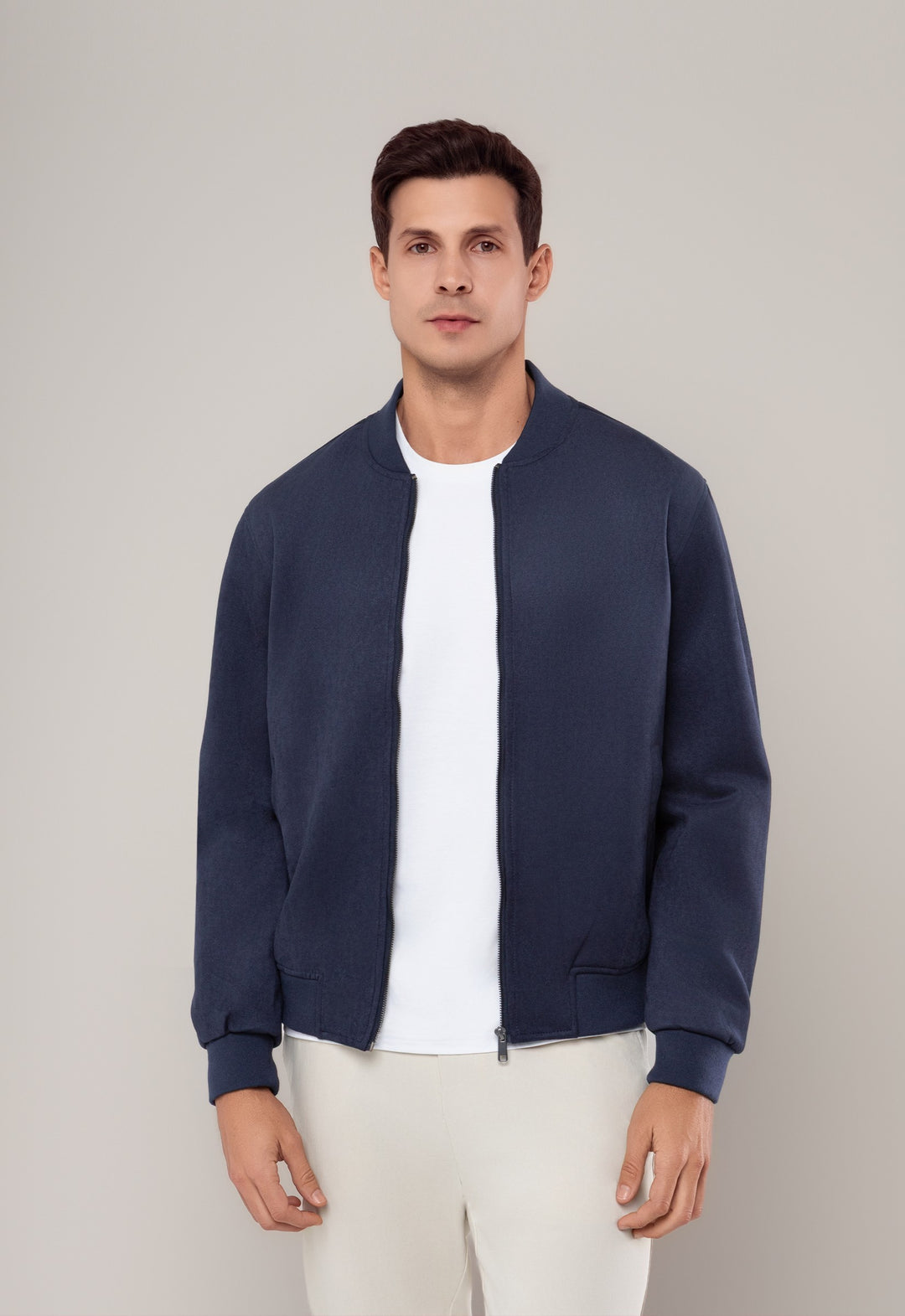 Jaqueta Bomber Suede Berlim Marinho