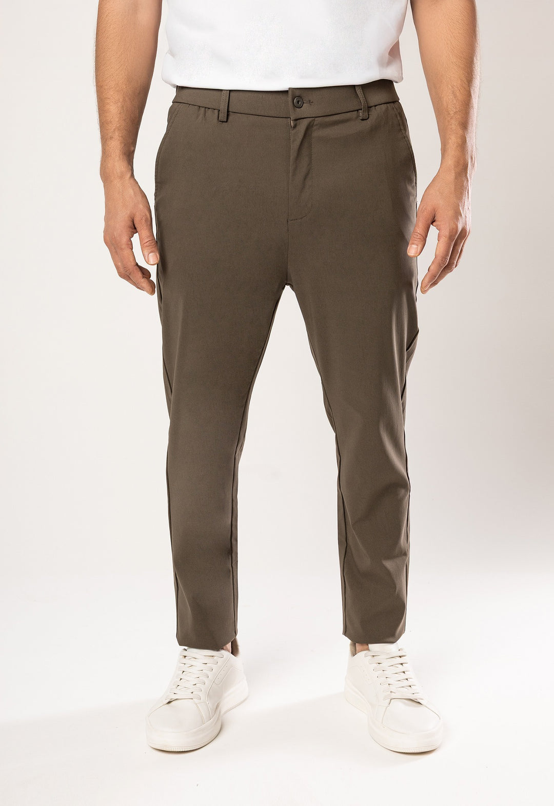Calça Social Versátil Verde Militar