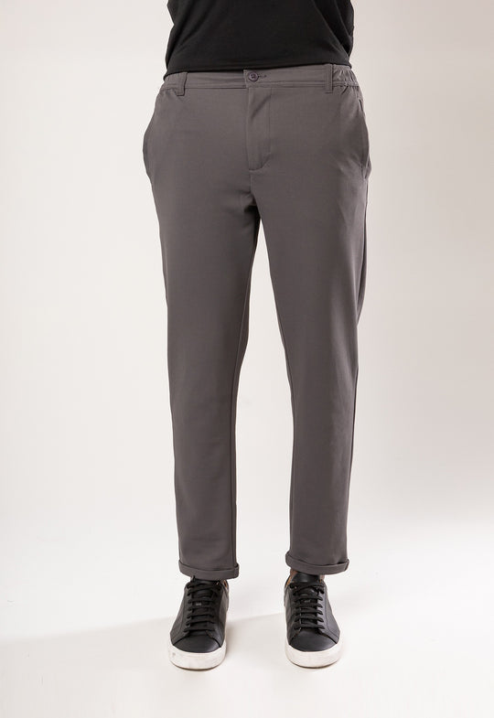 Calça Comfort Piquet Chumbo
