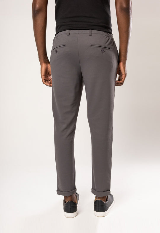 Calça Comfort Piquet Chumbo