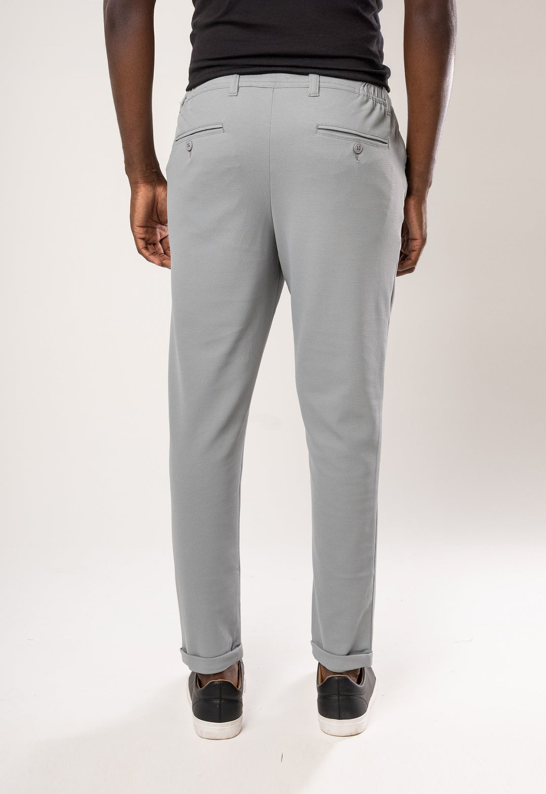 Calça Comfort Piquet Cinza