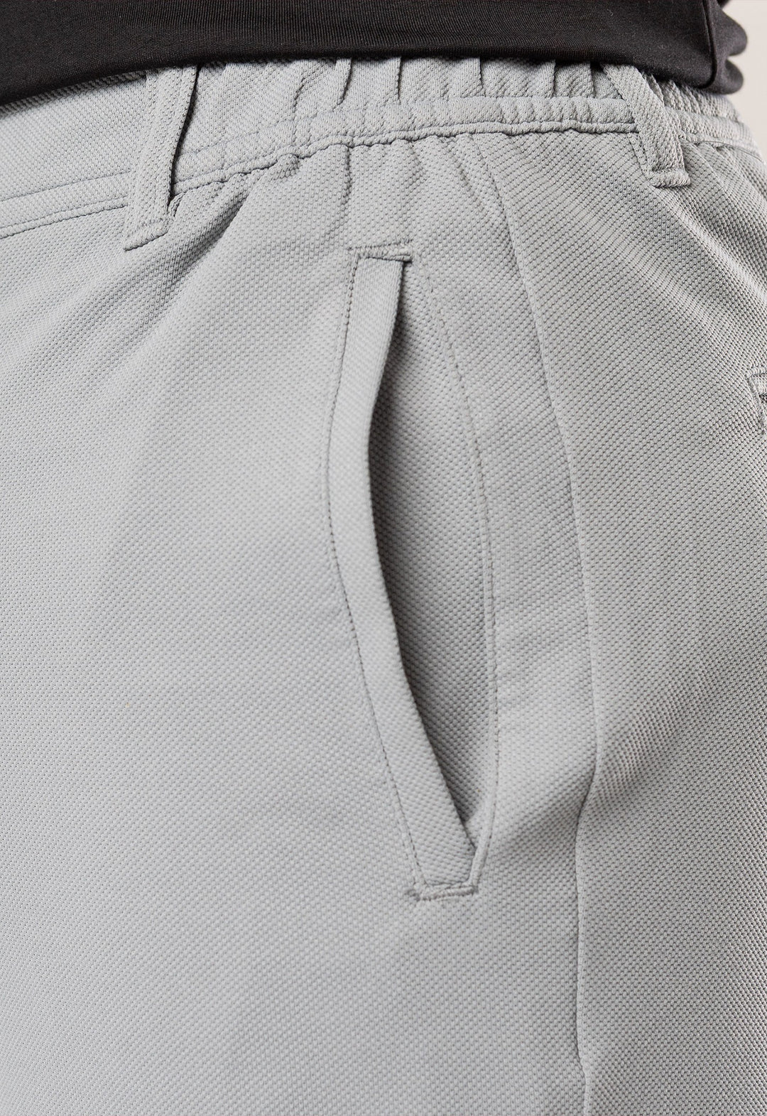 Calça Comfort Piquet Cinza