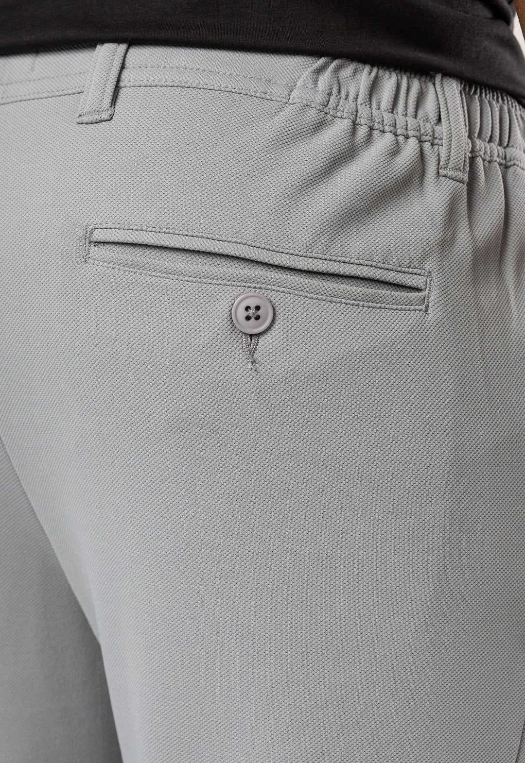 Calça Comfort Piquet Cinza