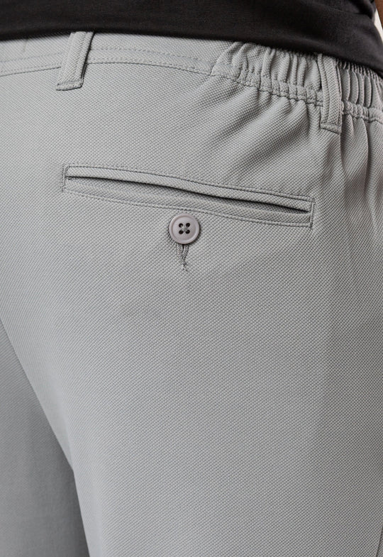 Calça Comfort Piquet Cinza