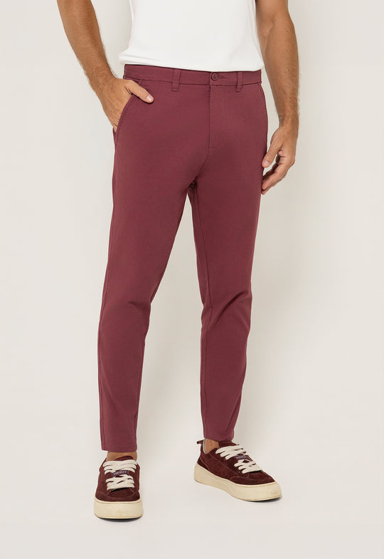 CALÇA SARJA DESIGN New Vinho