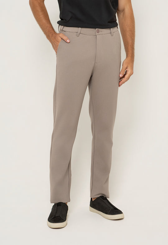 Calça Ponto Roma Ajuste Cos Caqui