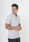 POLO DRY-FIT MOTION DESIGN CINZA CLARO