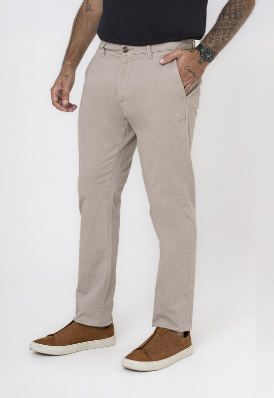 CALÇA SARJA METROPOLITAN CAQUI