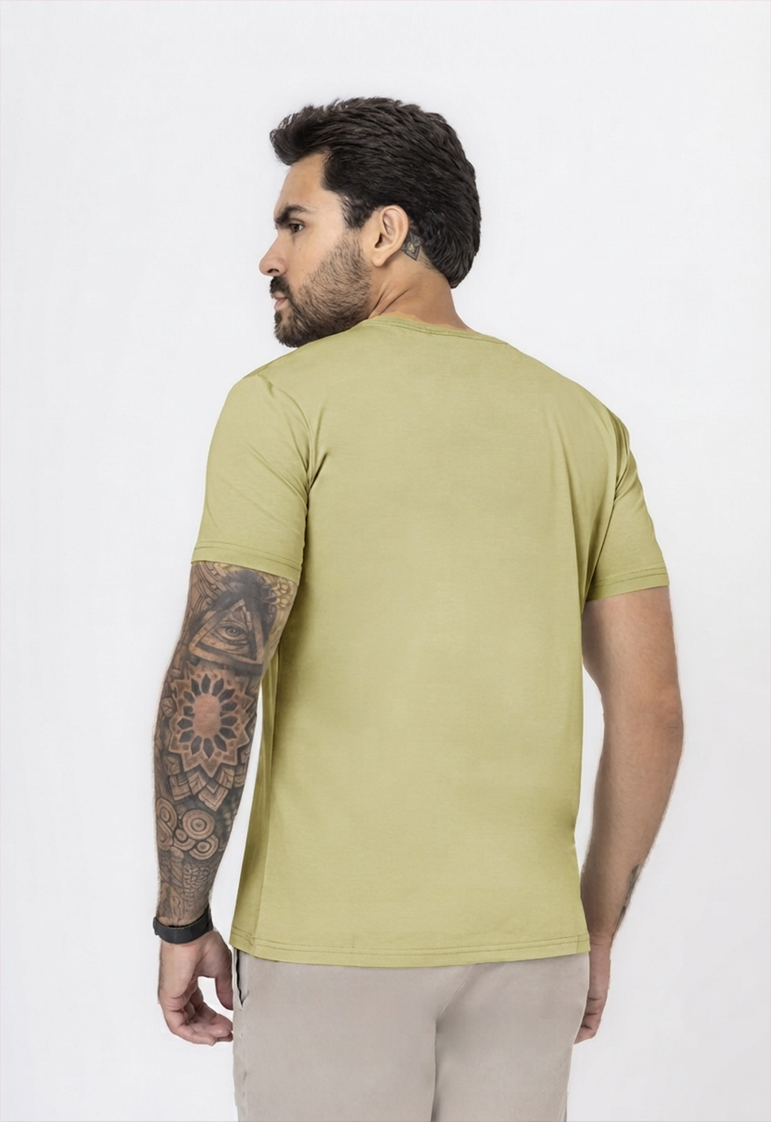 CAMISETA MALHA SORONA ABACATE