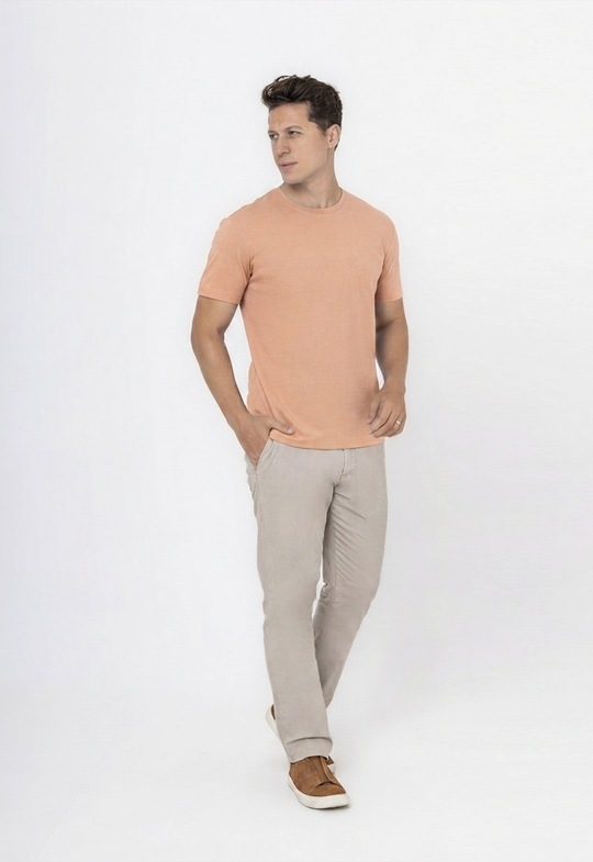 CAMISETA MALHA SORONA LARANJA