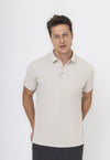 Polo Dry-Fit Motion Texturizada Bege