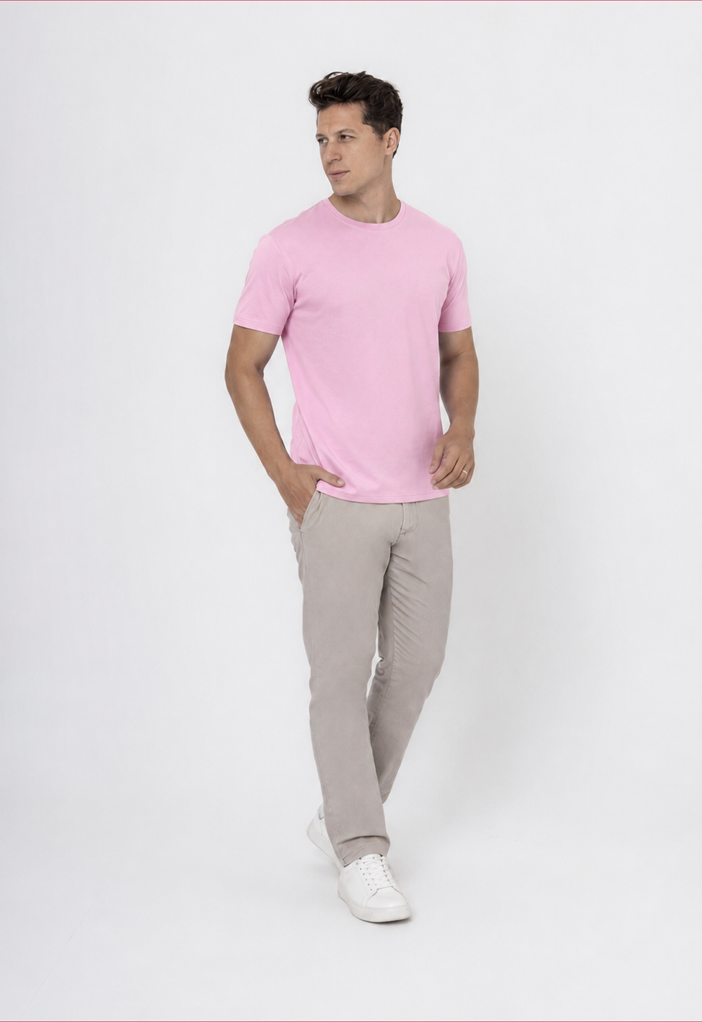 CAMISETA MALHA SORONA ROSA