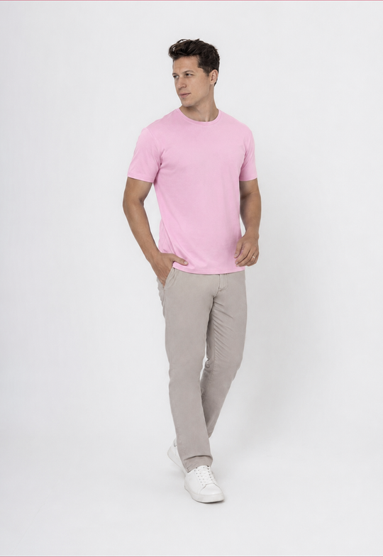 CAMISETA MALHA SORONA ROSA