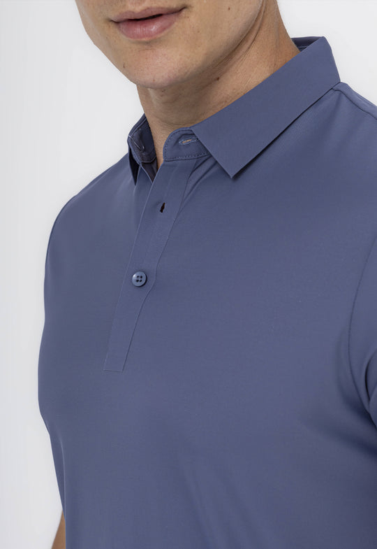 POLO DRY-FIT MOTION DESIGN AZUL