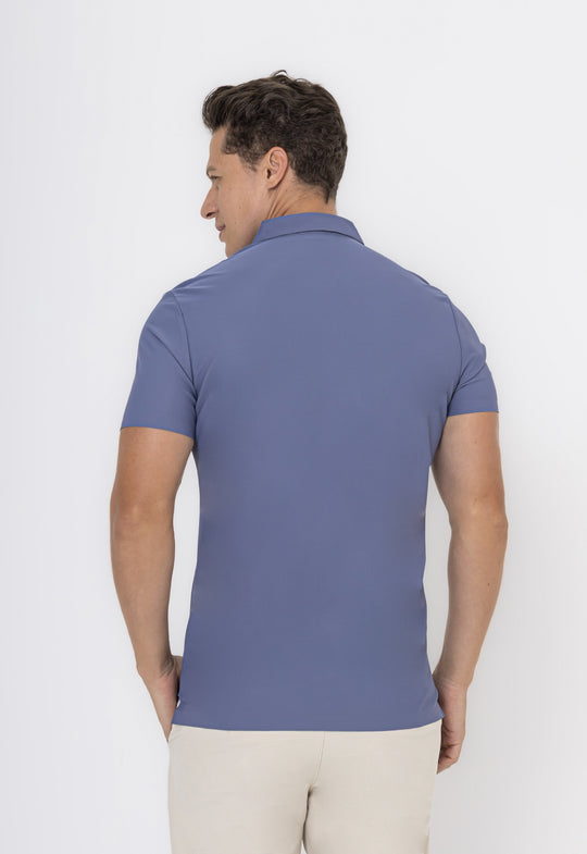 POLO DRY-FIT MOTION DESIGN AZUL