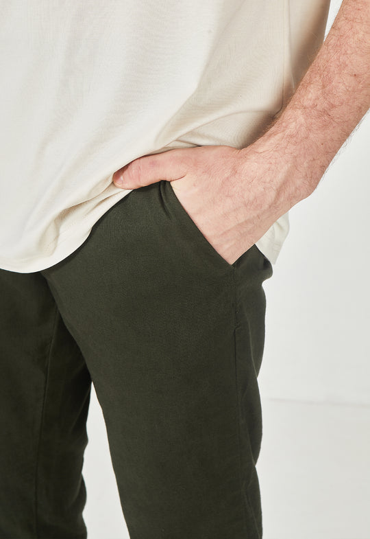CALÇA RIVIERA LINHO COM ALGODÃO VERDE