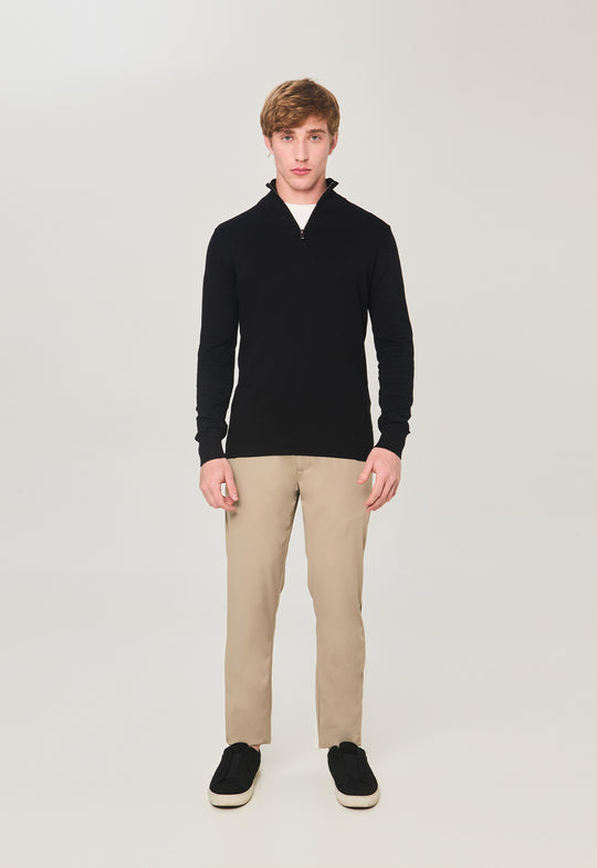 CALÇA ALFAIATARIA COMFORT COM AMARRAÇÃO CAQUI