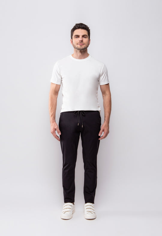 CALÇA ALFAIATARIA COMFORT COM AMARRAÇÃO PRETO