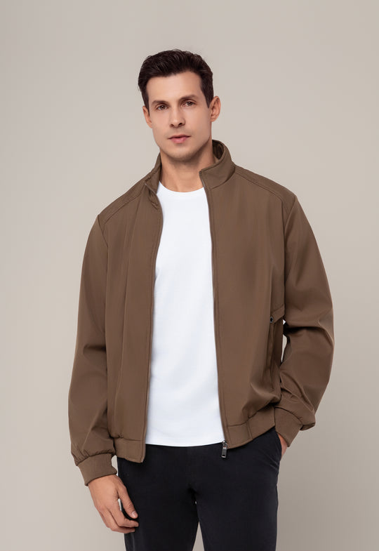 JAQUETA CASUAL FORRADA CAQUI