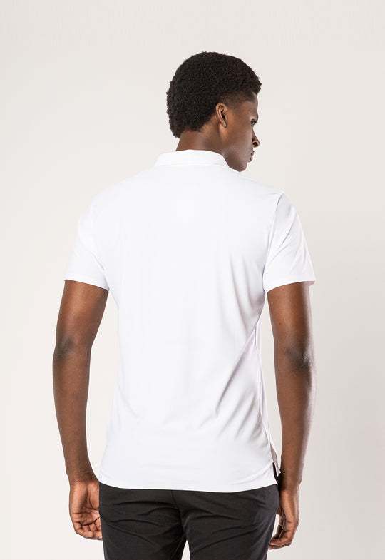 Polo Dry-Fit Motion Zip Branca