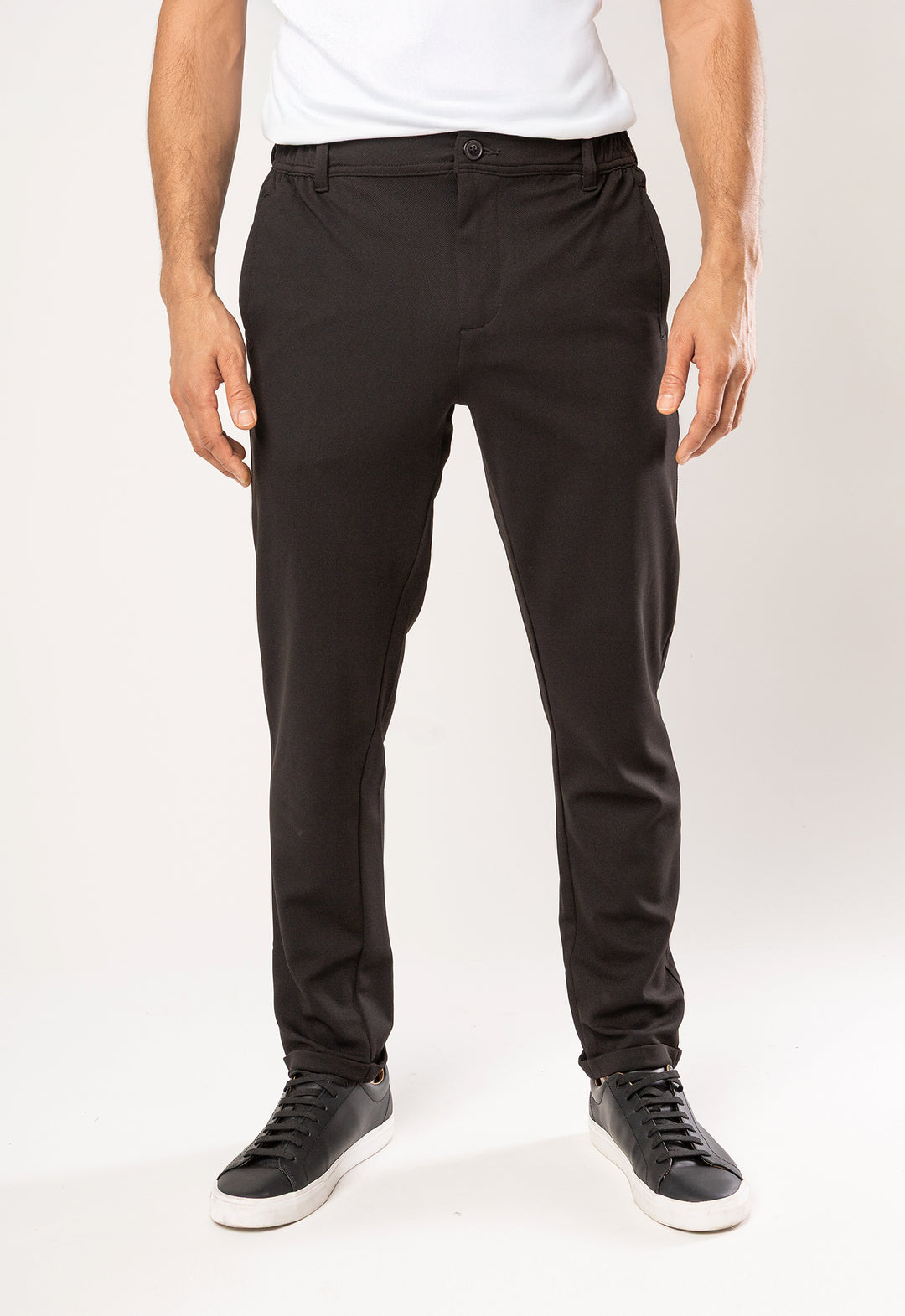 CALÇA COMFORT PIQUET PRETA