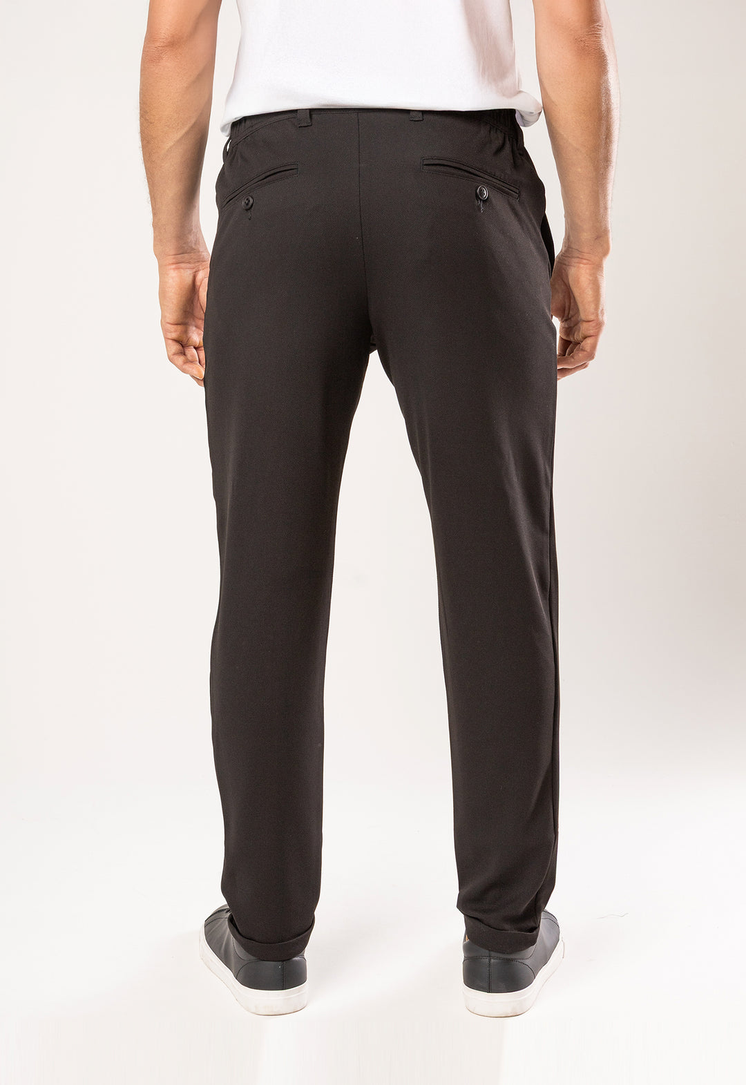 CALÇA COMFORT PIQUET PRETA