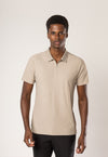 Polo Dry-Fit Motion Zip Caqui