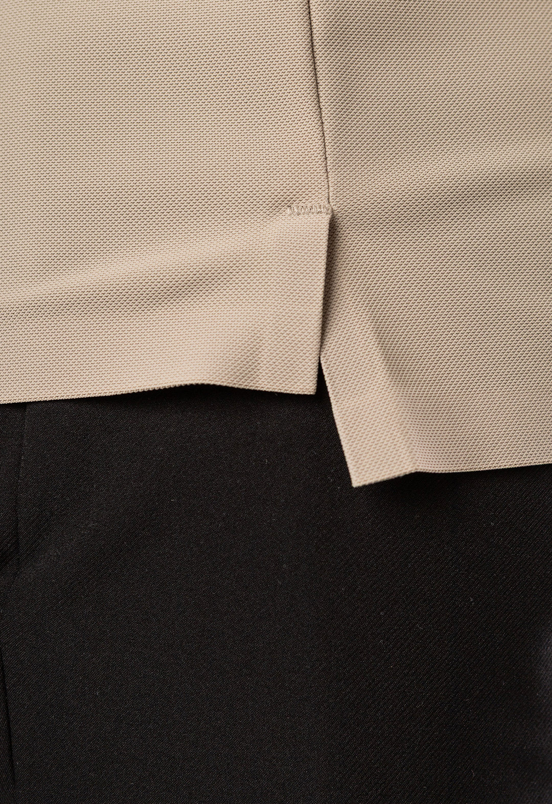 Polo Dry-Fit Motion Zip Caqui