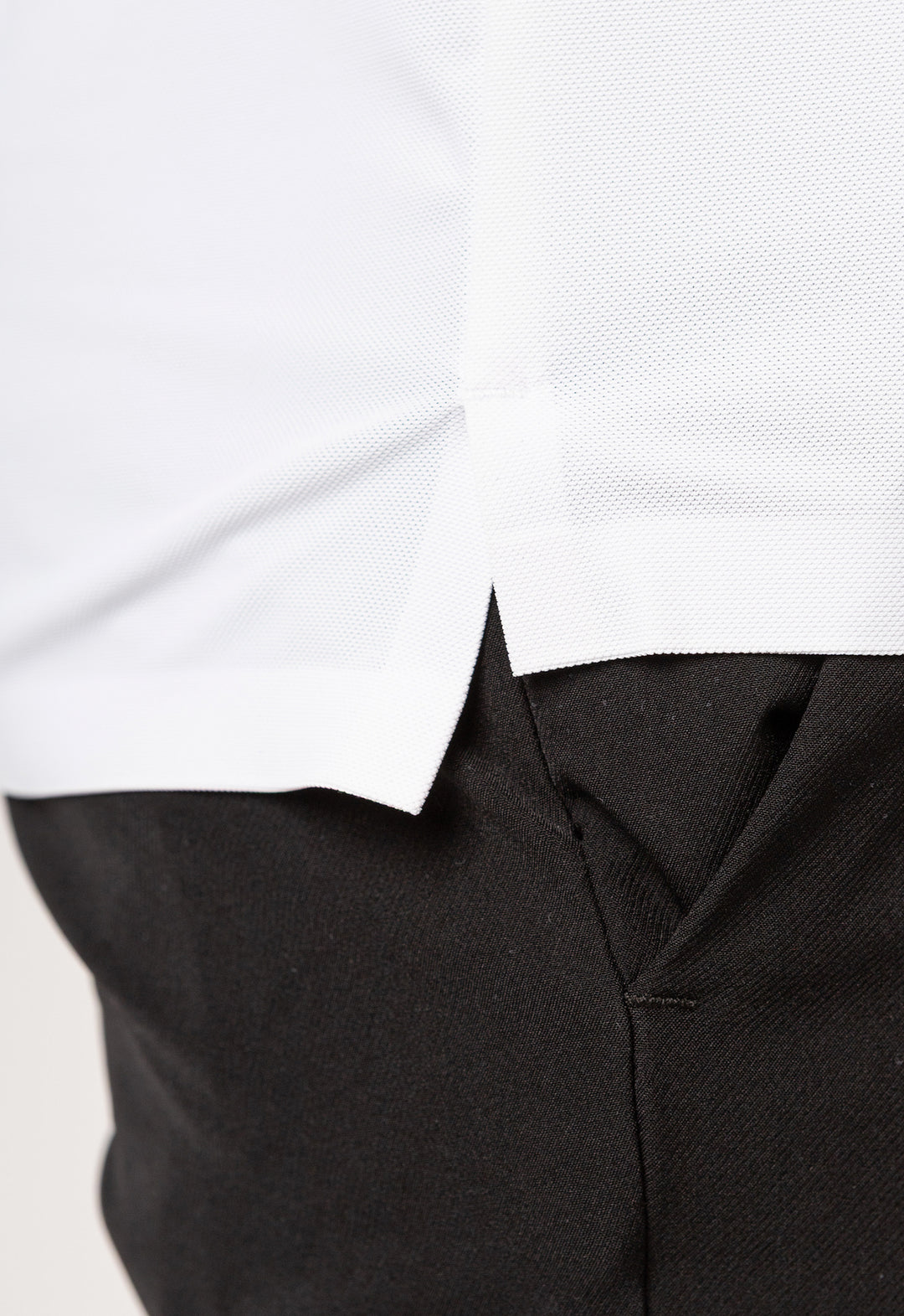 Polo Dry-Fit Motion Zip Branca