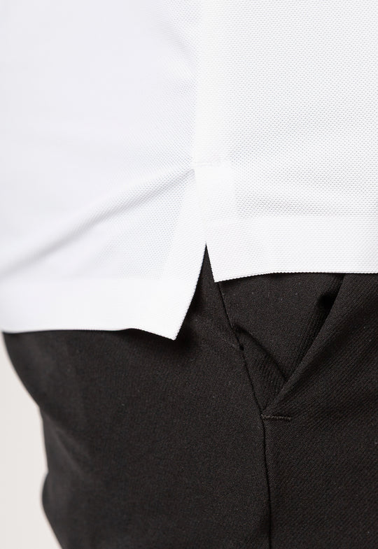 Polo Dry-Fit Motion Zip Branca