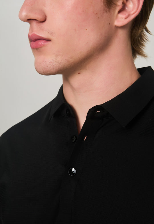 Polo Dry-Fit Motion Design Preta