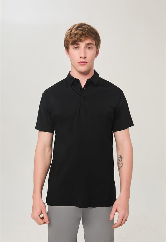 Polo Dry-Fit Motion Design Preta
