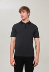 Polo Tricot Zip Grafite