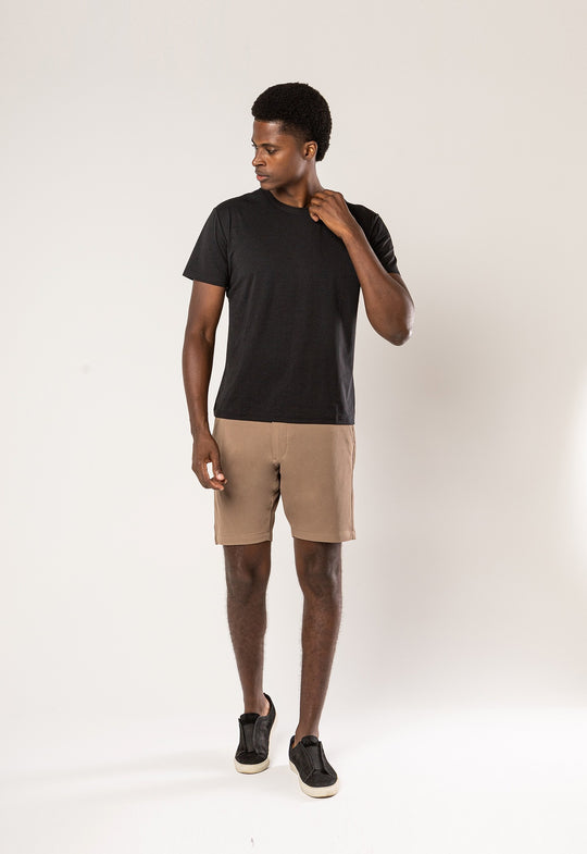 Bermuda Comfort Piquet Caqui