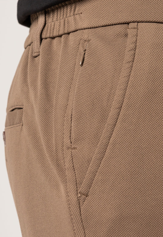 Bermuda Comfort Piquet Caqui
