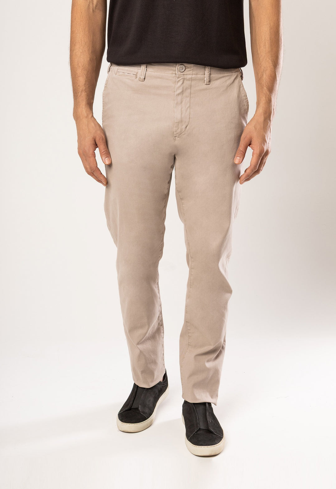 CALÇA SARJA DESIGN CAQUI