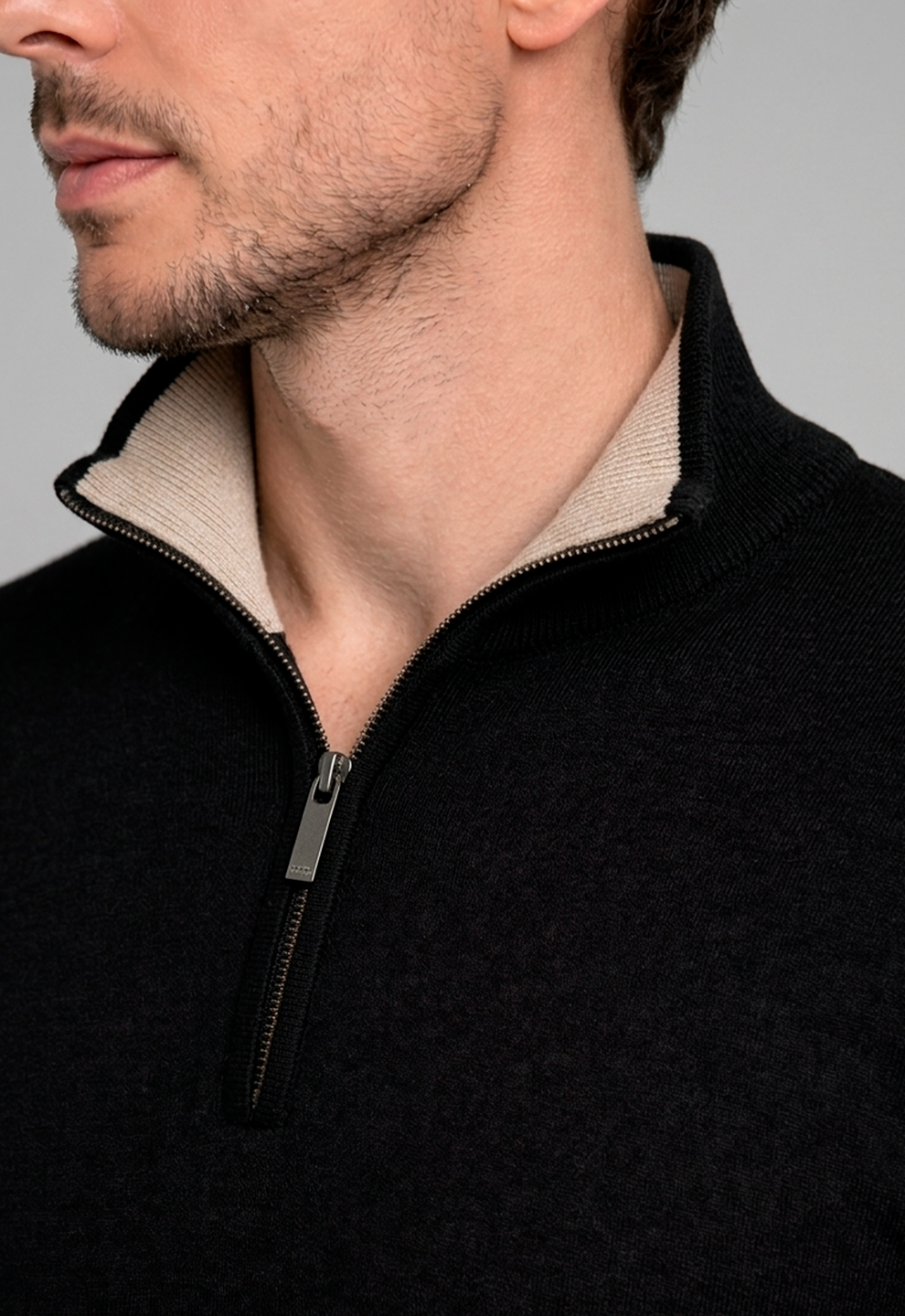 Suéter Alpine Zip Preto