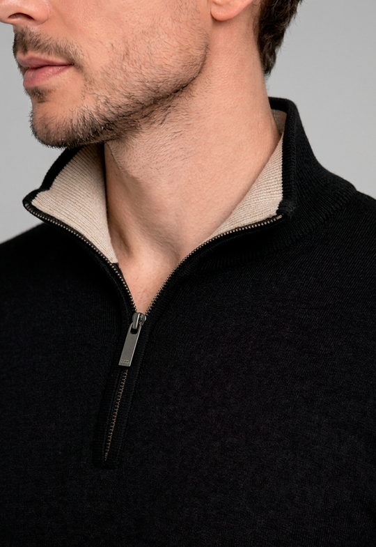 Suéter Alpine Zip Preto