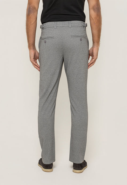 Calça Malha Ajuste Cos Cinza Mescla