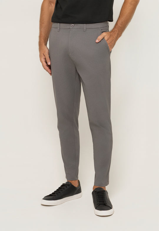 CALÇA SARJA DESIGN New Chumbo
