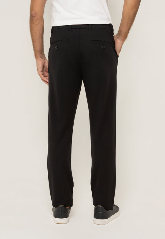 Calça Ponto Roma Ajuste Cos Preto