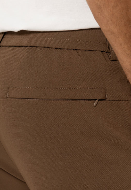 Calça Social Versátil Zip Bege