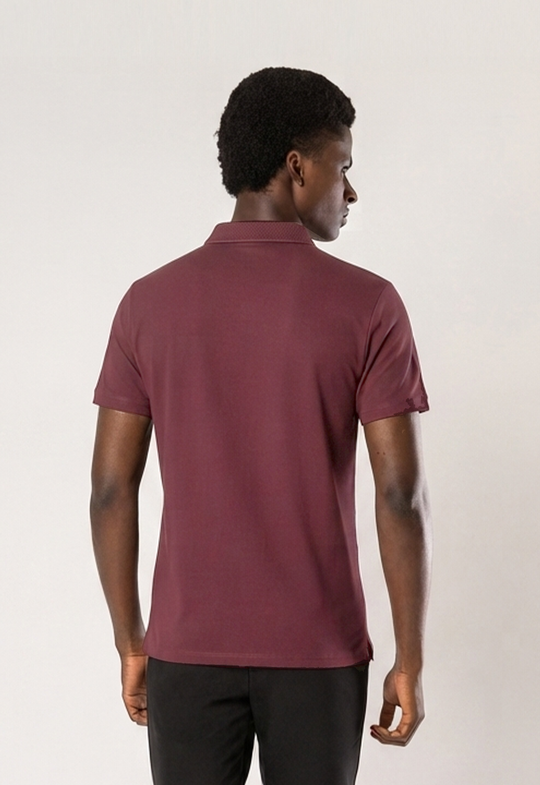 POLO DRY-FIT MOTION ZIP BORDÔ