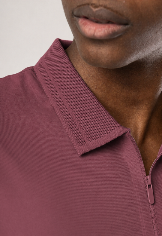 POLO DRY-FIT MOTION ZIP BORDÔ